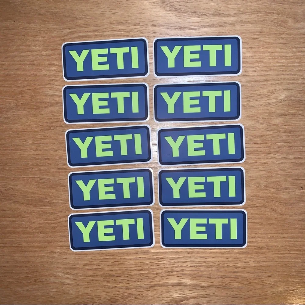 Yeti Stickers - Set of 10 - Blue/Green